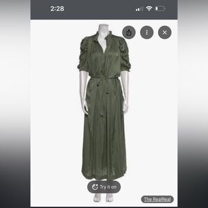 Zadig & Voltaire Olive Long Sleeve Dress